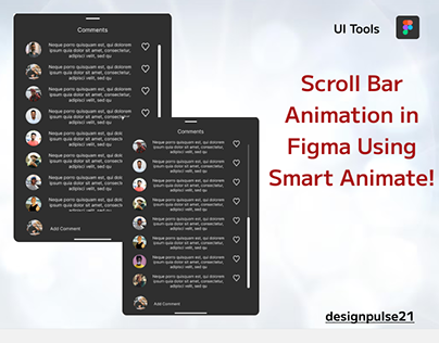 Scroll Bar Animation in Figma Using Smart Animate!