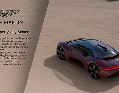 Aston Martin electric sporty city saloon concept