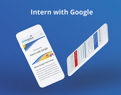 Intern With Google Landing Page