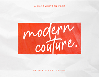 FREE FONT!! - MODERN COUTURE FONT