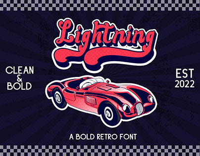 Lightning - A Bold Retro Font