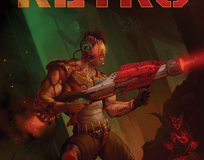 Project thumbnail - Retro FPS illustration - poster