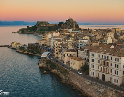 View of the Corfu town, Greece