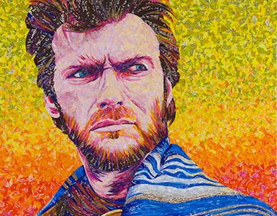 Clint Eastwood – made w/ Recycled Candy & Drink Labels