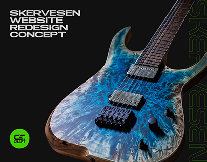 Skervesen Guitars - Website Redesign Concept.