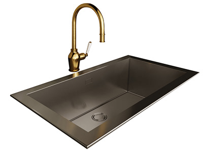 (3d Model Product)faucet and sink-ikea