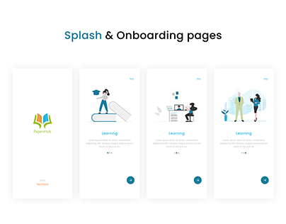 Splash & Onboarding Pages UI Design