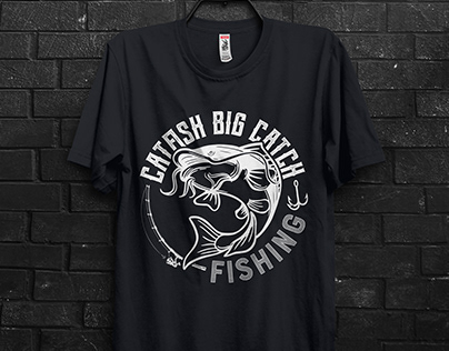 23 Fishing t-shirt design  Fishing t shirts, Fishing outfits, Vector logo  design