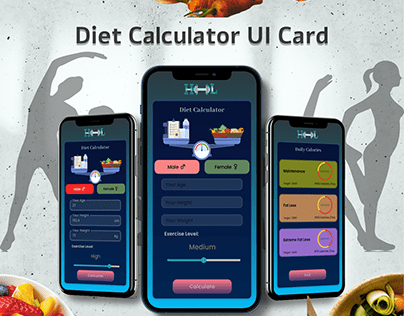 Diet Calculator (UI card)
