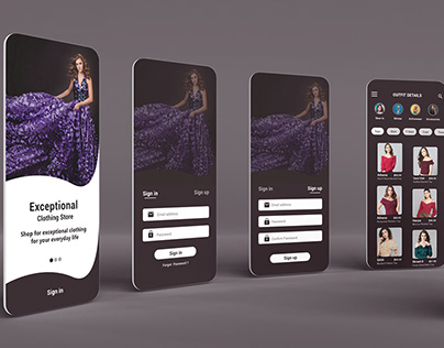 Fashion Mobile App UI/UX Design
