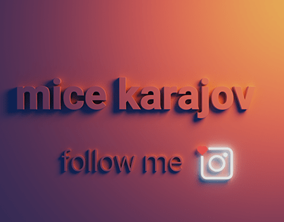 3D Animation for my Instagram Profile