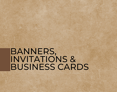 Banners, Invitations & Calling Cards