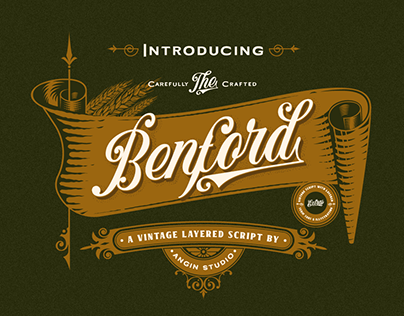 Benford Font Collections (with extras) | FREE DEMO