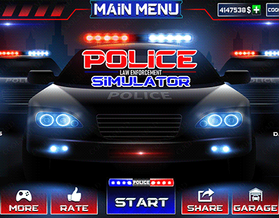 Police Simulator Game Ui