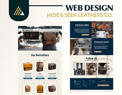 Hide & Seek Leathers Co. | Landing Page