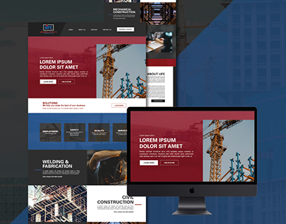 Construction Company | Landing Page Design