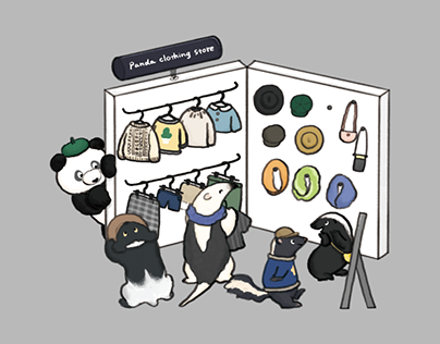 Panda clothing store