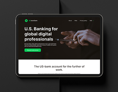 Banking website design