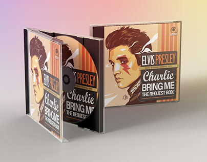 Elvis Presley. Cover for the disc. Illustration