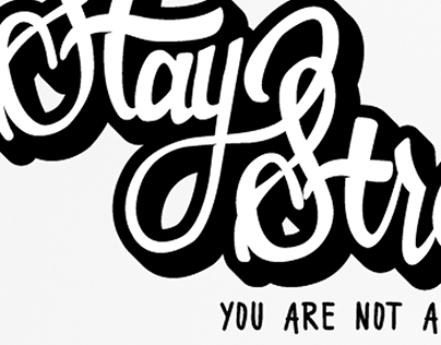 Hand Lettered Art - Stay Strong