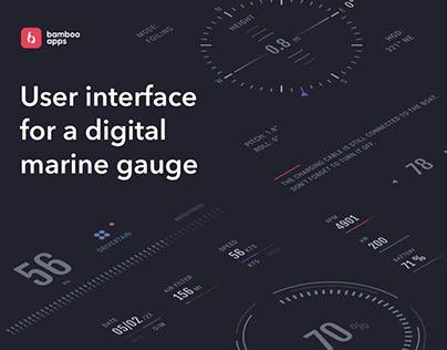 User interface for a digital marine gauge