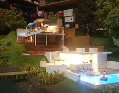 Architectural Model M87 of private house