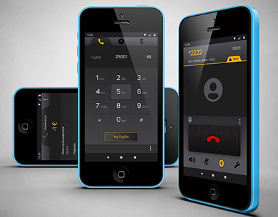 Mobile application design for calls