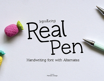 Real Pen Handwriting Font with Alternates