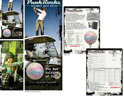Punk Rockz Brochure, Banner and Order Form