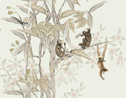 Ilustración monos