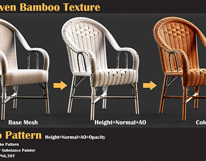 40 Woven Bamboo Texture