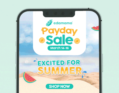 edamama Payday Sale Landing Page: Graphic Design