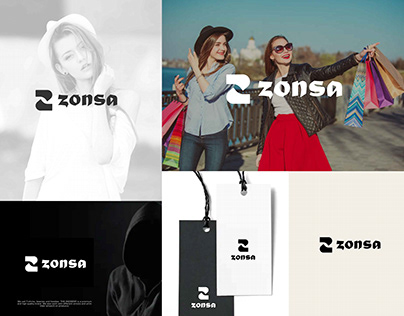 Zonsa z letter mark logo design. fashion clothing logo