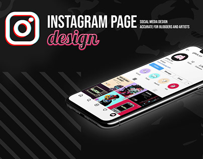 Social media page design Instagram page for designers