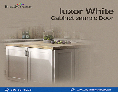 Luxor White Shaker - Cabinet Door Sample