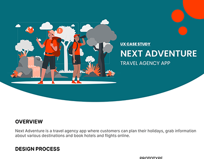 UX Case Study - Next Adventure (Travel Agency App)