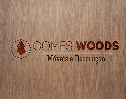 Identidade visual para carpintaria: Gomes Woods