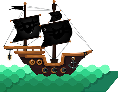 boat of pirates cat