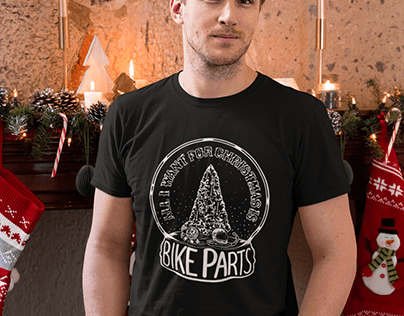 All I Want For Christmas Motorcycle T-Shirt