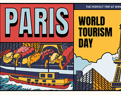 Paris tourism day poster