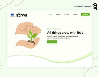 Norwa - Landing Page Design