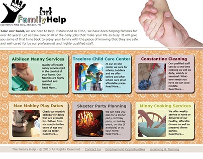 The Family Help website