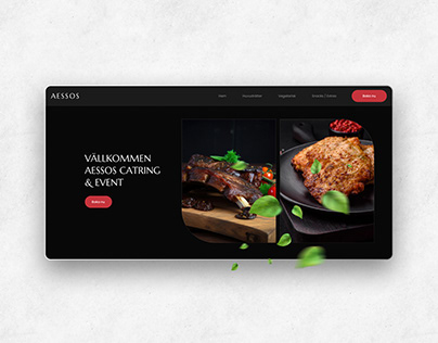 Project thumbnail - Aessos Catering Website Landing Page Design