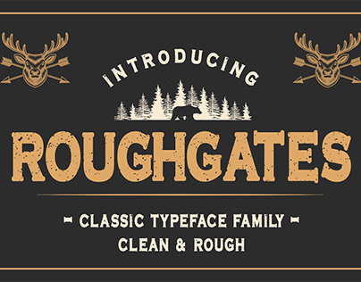 Roughgates Display Typeface