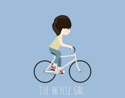 bicycle girl animation