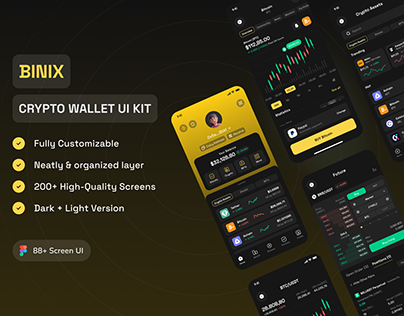 BINIX - Crypto Wallet UI Kit