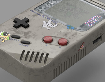 Hardsurface practice : modelling & texturing a Gameboy