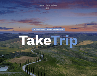 Project thumbnail - TakeTrip-Travel Agency Landing Page Design
