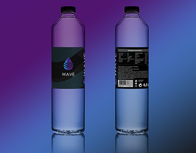 Wave Water Bottle Packaging Design