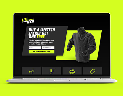 LifeTech Jackets Landing Page